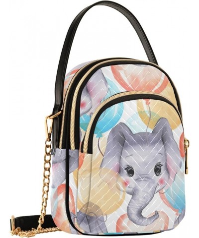 Small Crossbody Cell Phone Bag for Women, Cute Koala White Mini Over Shoulder Handbag Purse with Credit Card Slots Cute Eleph...