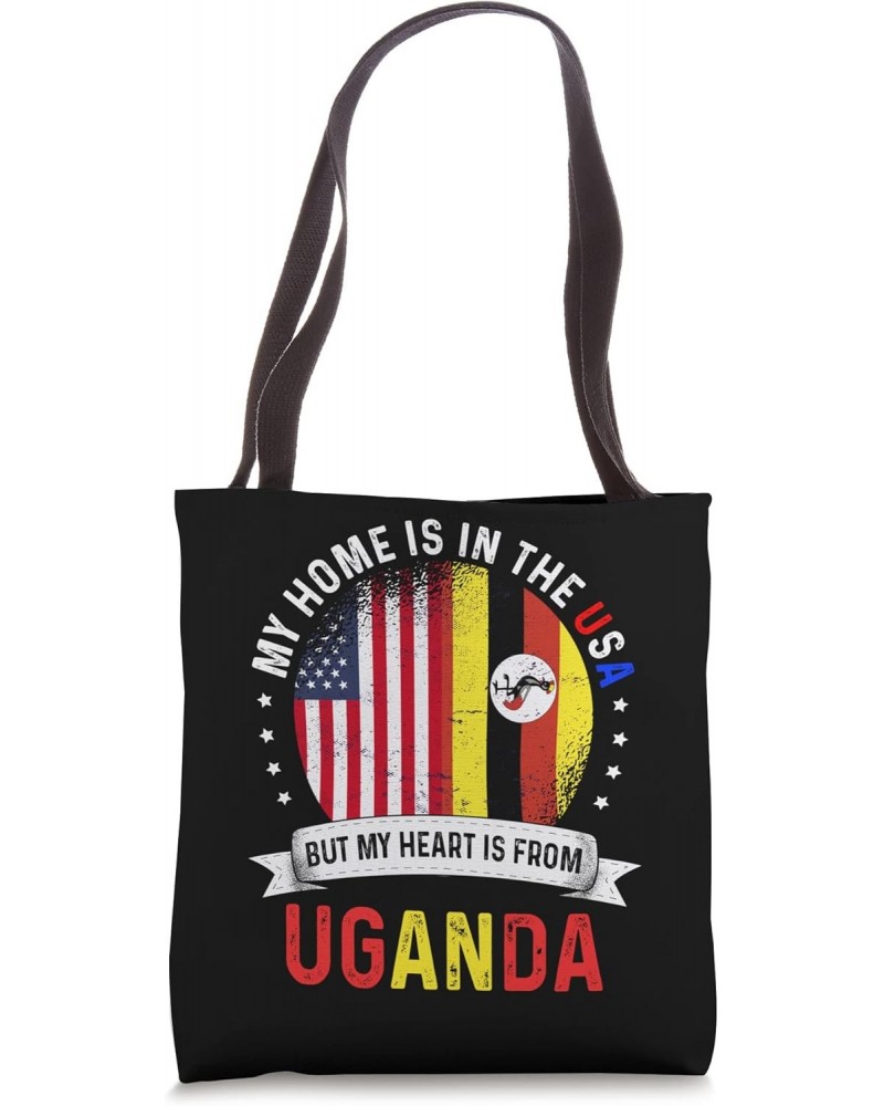 Ugandan American Patriot Heart is from Uganda Flag Tote Bag $18.00 Totes