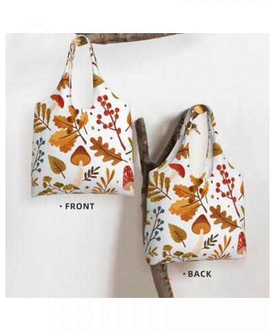 Mushrooms Single Shoulder Commuter Canvas Tote Bags For Women And Men Mushrooms 40 $10.11 Totes