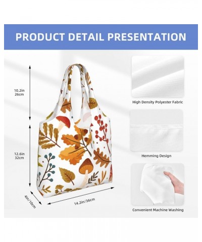 Mushrooms Single Shoulder Commuter Canvas Tote Bags For Women And Men Mushrooms 40 $10.11 Totes