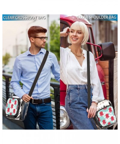 Clear Delicate Crossbody Purse Bag-Clear Bag for Concerts,Sporting Event,Party,Festivals $14.19 Crossbody Bags