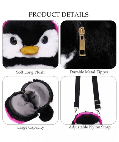 Women Plush Cloud Crossbody Purse, Kawaii Soft Shoulder Bag,Cute Cartoon Fluffy Crossbody Bag for Girls Black $13.48 Crossbod...