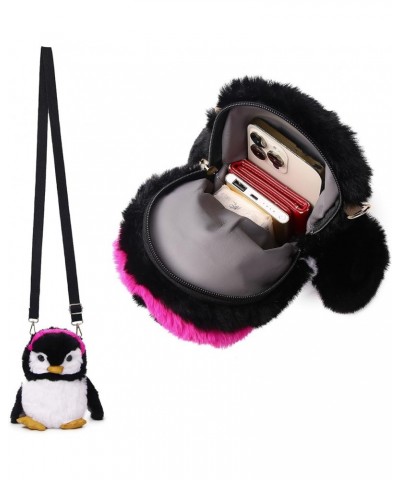 Women Plush Cloud Crossbody Purse, Kawaii Soft Shoulder Bag,Cute Cartoon Fluffy Crossbody Bag for Girls Black $13.48 Crossbod...