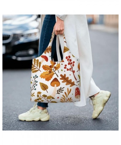 Mushrooms Single Shoulder Commuter Canvas Tote Bags For Women And Men Mushrooms 40 $10.11 Totes