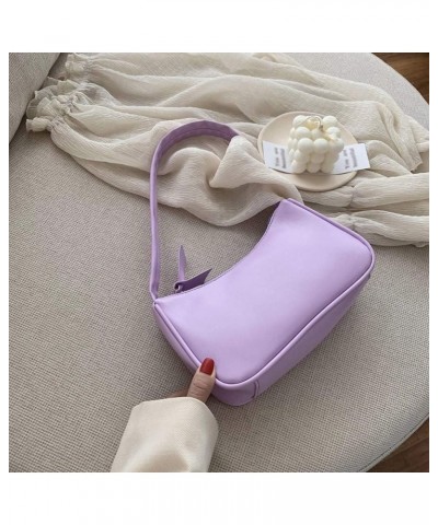 Shoulder Bags for Women, Cute Hobo Tote Handbag Mini Clutch Purse with Zipper Closure Wallet Classic Crossbody Bags(Purple,) ...