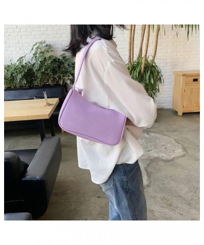 Shoulder Bags for Women, Cute Hobo Tote Handbag Mini Clutch Purse with Zipper Closure Wallet Classic Crossbody Bags(Purple,) ...