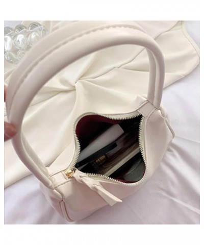 Shoulder Bag for Women Cute Hobo Tote Handbag Mini Clutch Purse Crescent Underarm Y2k Fashion Summer Small Classic Clutch Whi...