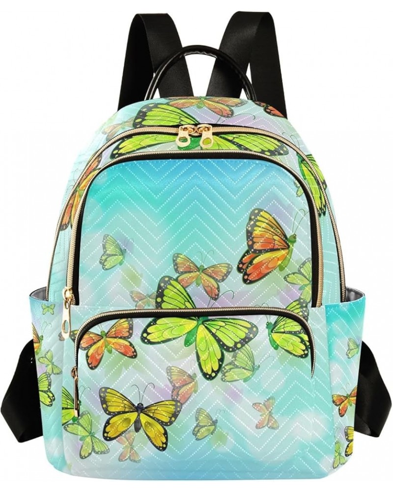 Travel Backpack Purse for Women Fashion Anti-theft Work Casual Butterflies Daypack Shoulder Bag Medium Size Small $15.17 Back...