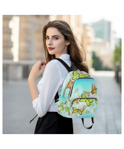 Travel Backpack Purse for Women Fashion Anti-theft Work Casual Butterflies Daypack Shoulder Bag Medium Size Small $15.17 Back...