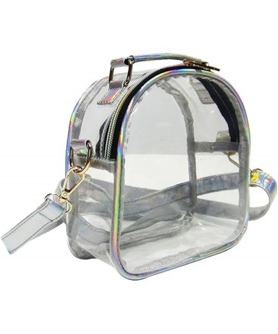 Women Transparent Jelly Shoulder Small Crossbody Bag Designer Fashion Handbag Clear Purse Laser Satchel Yellow Clear $18.61 T...