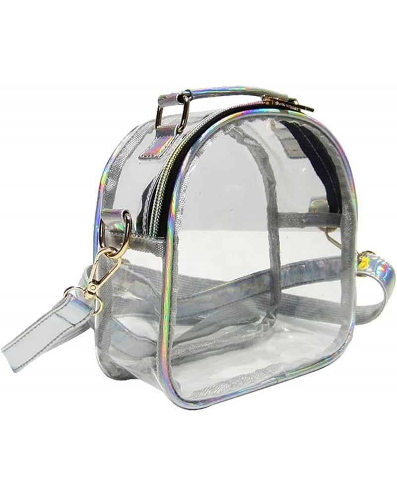 Women Transparent Jelly Shoulder Small Crossbody Bag Designer Fashion Handbag Clear Purse Laser Satchel Yellow Clear $18.61 T...