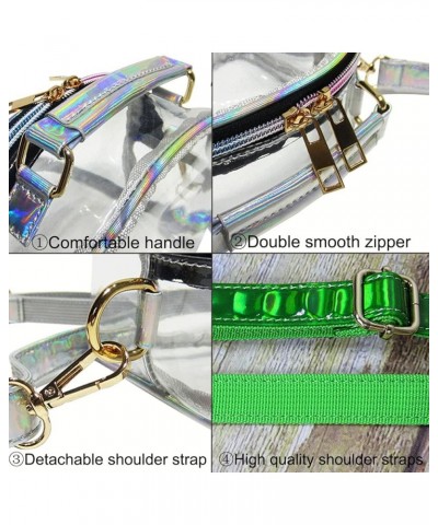 Women Transparent Jelly Shoulder Small Crossbody Bag Designer Fashion Handbag Clear Purse Laser Satchel Yellow Clear $18.61 T...