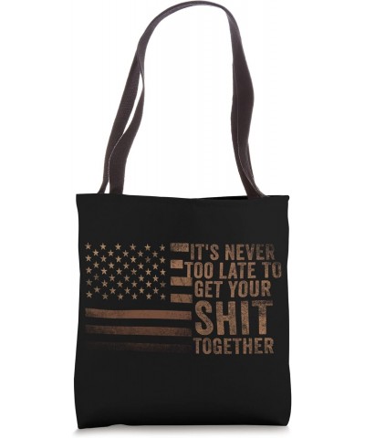 Positive Inspiration Men Women Funny US Flag Inspiration Tote Bag $11.18 Totes