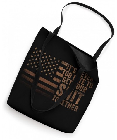 Positive Inspiration Men Women Funny US Flag Inspiration Tote Bag $11.18 Totes