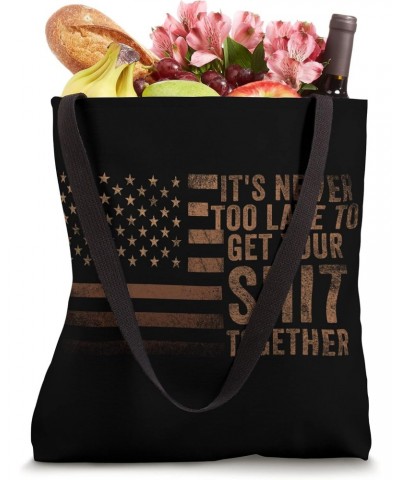 Positive Inspiration Men Women Funny US Flag Inspiration Tote Bag $11.18 Totes