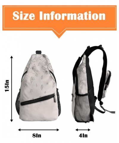 Sling Backpack, Abstract Gradient Geometry Diamond Texture Waterproof Lightweight Small Sling Bag, Travel Chest Bag Crossbody...