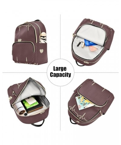 Coffee Brown Women Backpack Purse Shoulder Bag Color Small $16.82 Backpacks