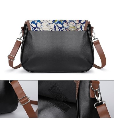 Leather Hobo Bags Women's Crossbody Shoulder Bag Classic City Top Handle Satchels Cartoon Lion Color7 $29.99 Hobo Bags