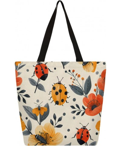 Animal Designs Canvas Tote Bag - Cute and Durable for Daily Carry $13.10 Totes