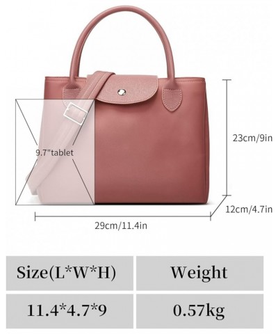 Nylon Tote Bag for Women Waterproof Shoulder Bag Top Handle Work Handbag Ladies Crossbody Purse Travel Purse (Brown) Pink $29...