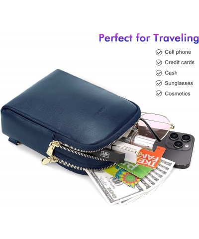 Backpack Purse for Women, Crossbody Bags for Women, Sling Bag for Women, Small Rfid Wallet, Cell Phone Wallet Navy Blue $12.7...