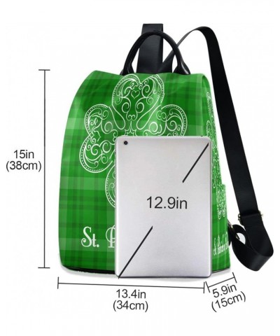 Mexican Llama Cactus Backpack for Women Anti-theft Backpack Casual Backpack Green St. Patrick's Day 02 $19.31 Backpacks