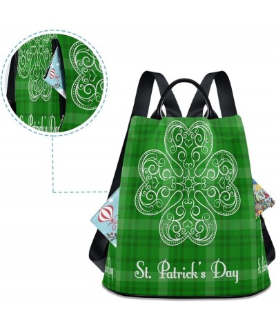 Mexican Llama Cactus Backpack for Women Anti-theft Backpack Casual Backpack Green St. Patrick's Day 02 $19.31 Backpacks