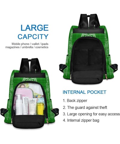 Mexican Llama Cactus Backpack for Women Anti-theft Backpack Casual Backpack Green St. Patrick's Day 02 $19.31 Backpacks