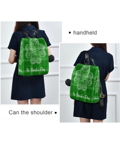 Mexican Llama Cactus Backpack for Women Anti-theft Backpack Casual Backpack Green St. Patrick's Day 02 $19.31 Backpacks