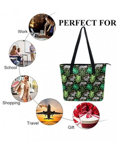 Large Tote Bag Fashion Portable Handbags With Zipper For Women And Men Color278 $13.94 Totes