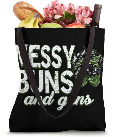 Messy Buns and Guns - Mom Tote Bag $11.19 Totes