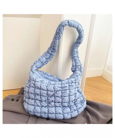 Women's Quilted Handbags Puffy Bags, Lightweight Puffy Shoulder Bags Puffy Handbags Quilted Padded Crossbody Bags Dark Blue $...