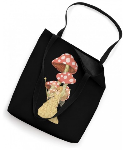 Vintage Mushroom Fairy Aesthetic Design Tote Bag $14.04 Totes