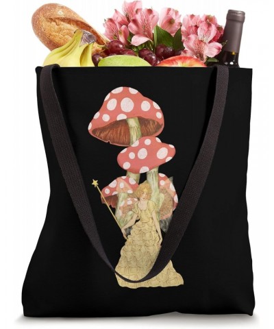 Vintage Mushroom Fairy Aesthetic Design Tote Bag $14.04 Totes