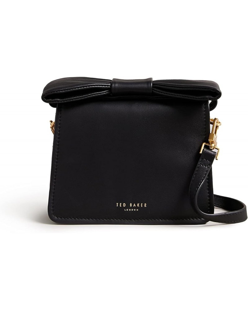 Niasina Bow Detail Mini Cross Body Bag Black $55.58 Crossbody Bags