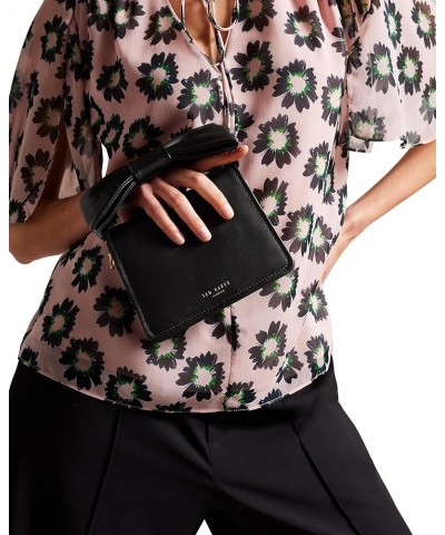 Niasina Bow Detail Mini Cross Body Bag Black $55.58 Crossbody Bags