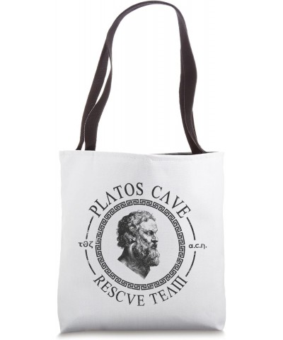 Platos Cave Rescue Team Ancient Greek Philosophy Plato Tote Bag $10.86 Totes