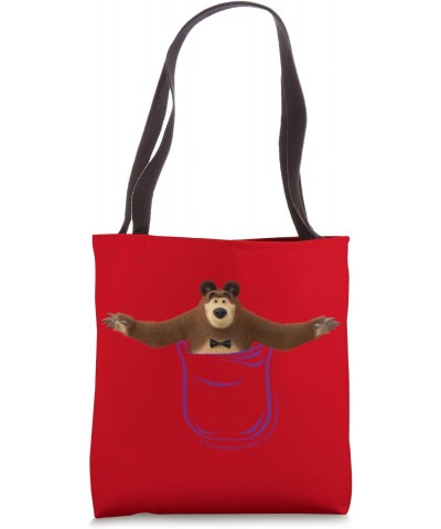 Masha and the Bear. Pocket Bear Tote Bag $10.78 Totes