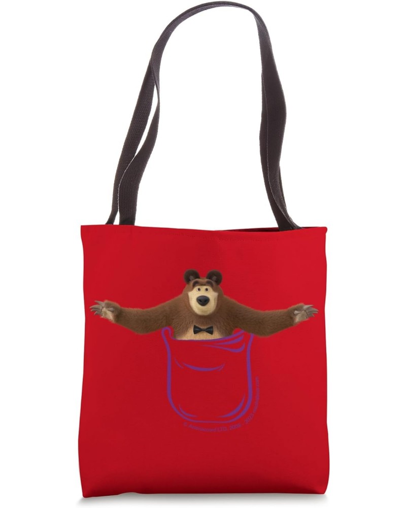 Masha and the Bear. Pocket Bear Tote Bag $10.78 Totes