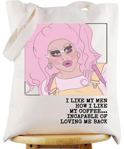 Funny Drag Race Tote Bag Pride Queer Fans Gift I Like My Men How I Like My Coffee Drag Queen Shoulder Bag I Like My Men Tote ...