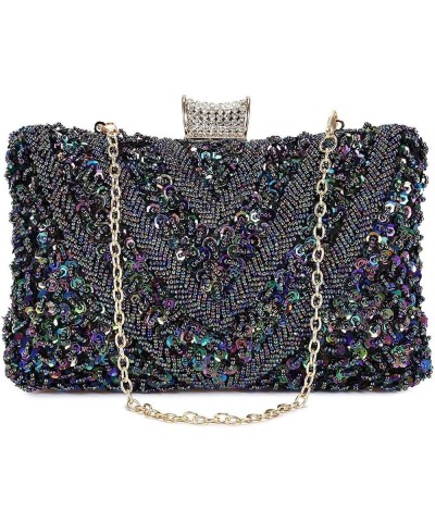 Women's Evening Handbags Evening Clutch Women's Pearl Evening Bag Clutch Bag Shiny Sequin Tote Shoulder Bag Wedding Party Pea...