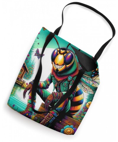 Strange Aesthetic Weirdcore Oddcore Dreamcore Hornet Tote Bag $10.34 Totes