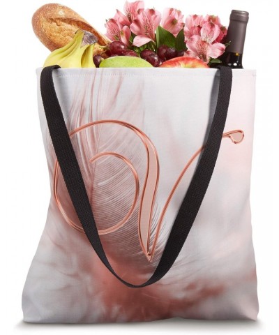 V Rose Feather Bird Animal Nature Initial Letter Name Art Tote Bag $10.93 Totes