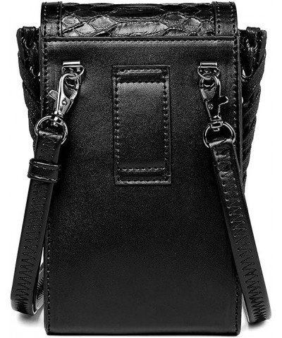 Gothic Skull Tote Bag for Women Girls Steampunk Chain Crossbody Shoulder Bag Waterproof Leather Phone Purse Wallet Handbag Bl...