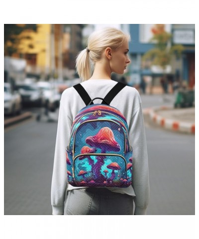 Thanksgiving Magic Mushroom Backpack Purse for Women Anti-theft Small Fashion Travel Backpack Back Pack Weekend Bag,M Medium ...