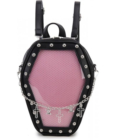 Gothic Coffin Shape Purses and Handbags for Women Halloween Shoulder Bag Ita Purse Backpack… Pink $27.50 Backpacks