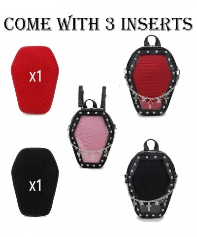 Gothic Coffin Shape Purses and Handbags for Women Halloween Shoulder Bag Ita Purse Backpack… Pink $27.50 Backpacks