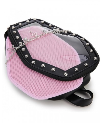 Gothic Coffin Shape Purses and Handbags for Women Halloween Shoulder Bag Ita Purse Backpack… Pink $27.50 Backpacks