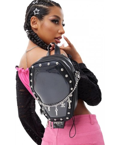 Gothic Coffin Shape Purses and Handbags for Women Halloween Shoulder Bag Ita Purse Backpack… Pink $27.50 Backpacks