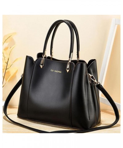 Women PU Leather Shoulder Messenger Bags Women Autumn and Winter Handbag Large Capacity Women's Bag Caramel $40.39 Shoulder Bags